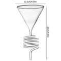 Spiral Cooling Pour-Over Coffee Filter Holder, Ins-Style Americano Dripper Stand with Spiral Chilling Design