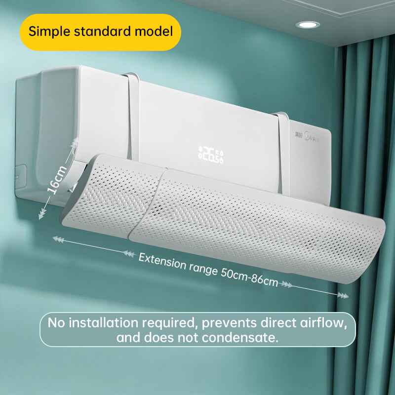 AC Wind Deflector – Adjustable Air Conditioner Diffuser to Stop Cold Air Blowing Directly on You