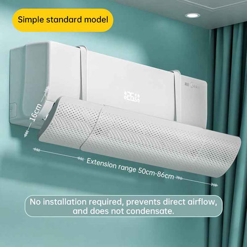 AC Wind Deflector – Adjustable Air Conditioner Diffuser to Stop Cold Air Blowing Directly on You