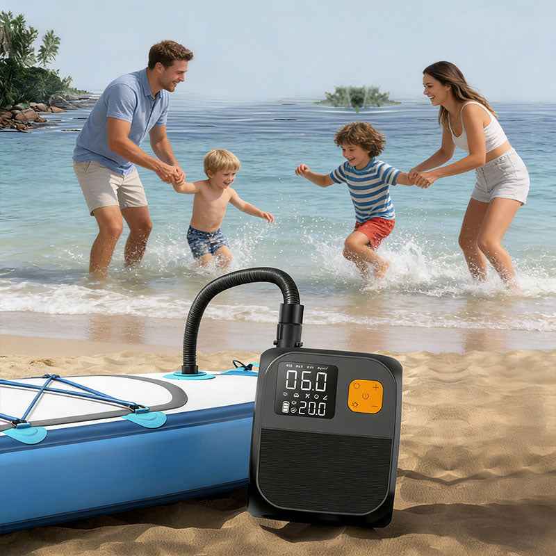 8000mAh Electric Paddle Pump, 25PSI Two-Stage Inflator for Kayaks & Inflatables