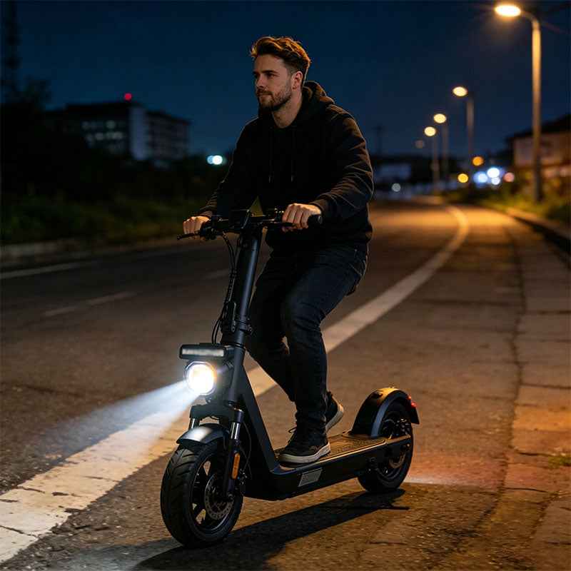 A89E Replacement Headlight for Kukirin G2 Pro DB Electric Scooter, Waterproof LED Front Light Bulb Assembly