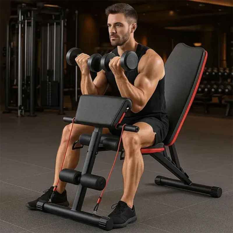 Adjustable Foldable Weight Bench – Multi-Position Dumbbell Bench for Home Gym, Strength Training Workout Equipment