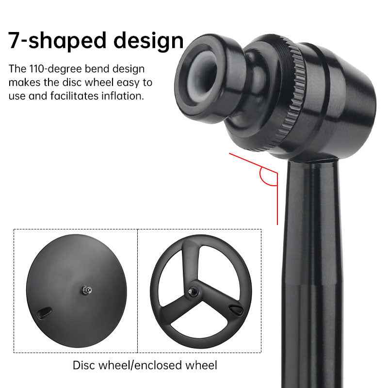 Carbon Fiber Disc Wheel Adapter to Fixed Cog Valve Converter | PRESTA Compatible Cycling Part