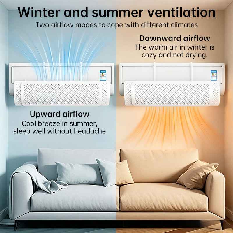 AC Wind Deflector – Adjustable Air Conditioner Diffuser to Stop Cold Air Blowing Directly on You