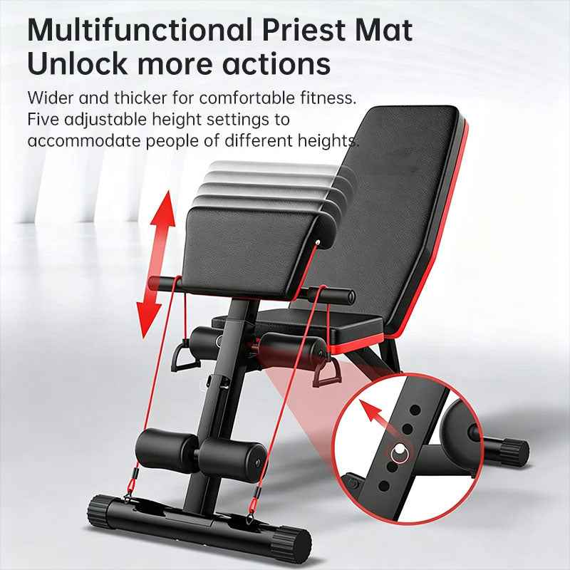 Adjustable Foldable Weight Bench – Multi-Position Dumbbell Bench for Home Gym, Strength Training Workout Equipment