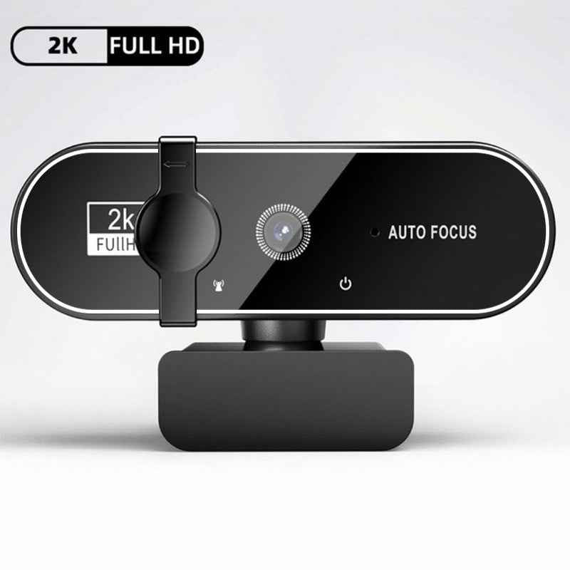 Mini 4K USB Webcam with Mic, Auto Focus HD Camera for PC & Laptop, 30fps 2K/1080P Conference Cam