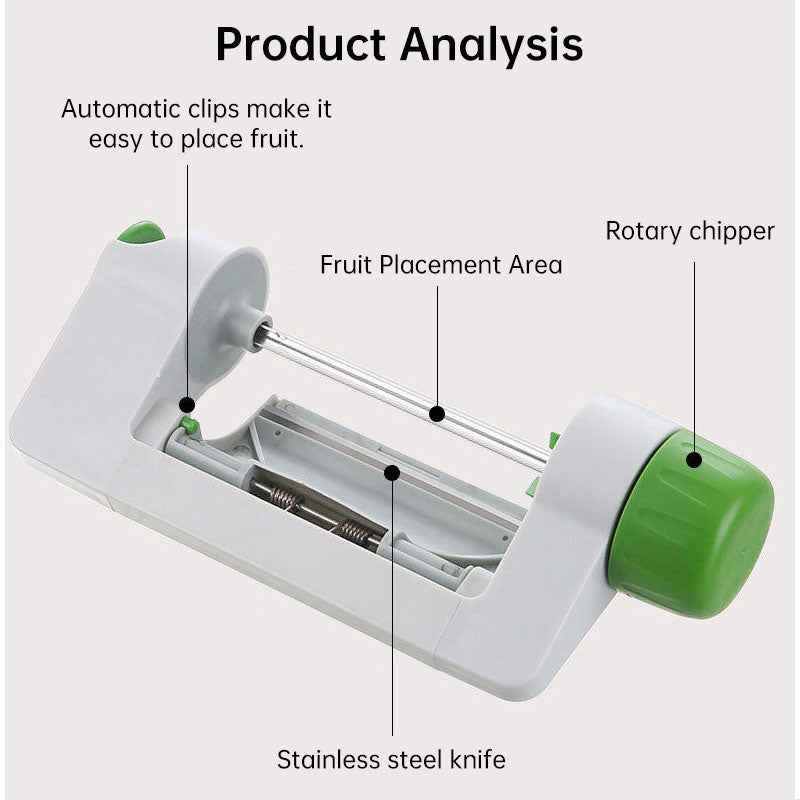 Multi-Function Vegetable Fruit Slicer – Manual Safety Rotary Peeler for Potato, Apple & More, Kitchen Gadget & Accessories