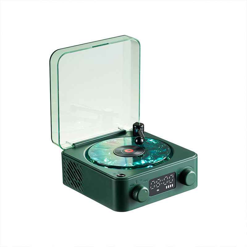 Retro white noise Bluetooth speaker wireless small high pitched vinyl record speaker
