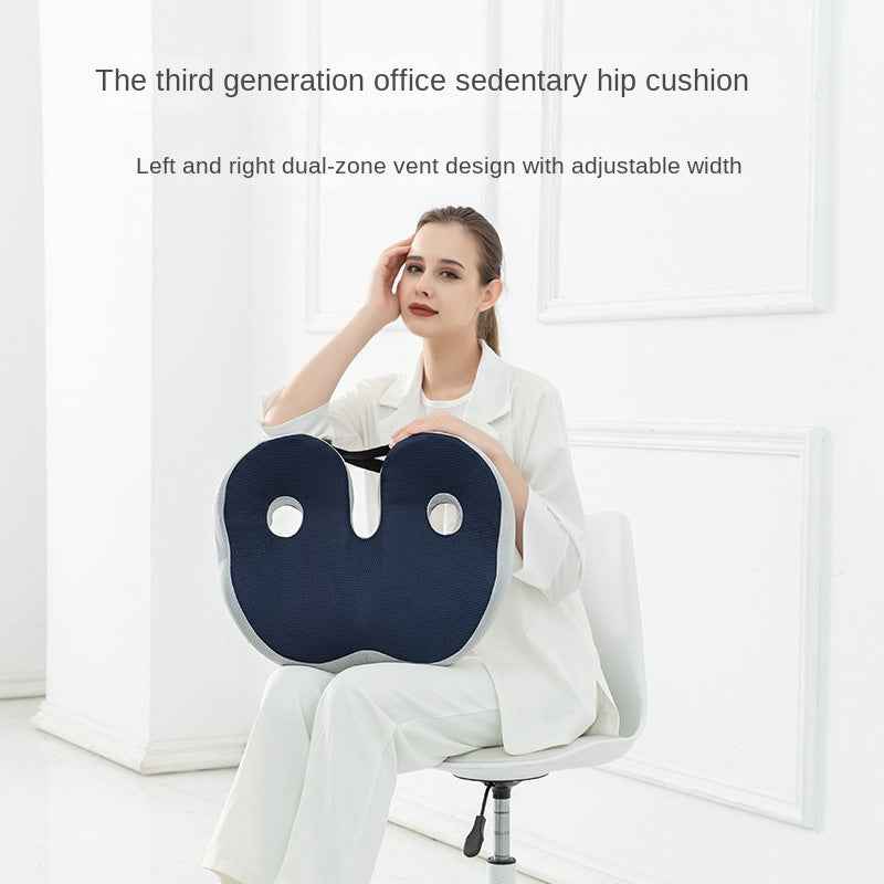 Breathable seat cushion thick memory foam cushion for long hours in the office