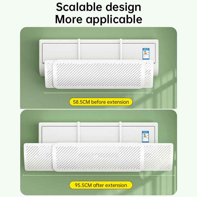 AC Wind Deflector – Adjustable Air Conditioner Diffuser to Stop Cold Air Blowing Directly on You