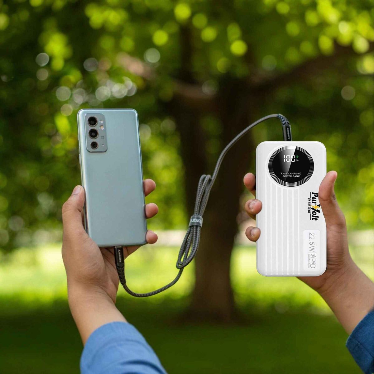 Emergency Prep Bundle: Pursonic 2-in-1 Ultra Bright Flashlight & LED Fast Charging Power Bank
