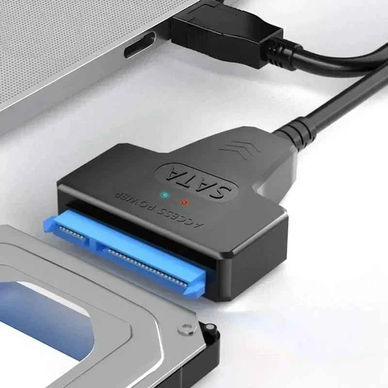 SATA to USB 3.0 / 2.0 Cable Up to 6 Gbps for 2.5 Inch External HDD SSD Hard Drive SATA 3 22 Pin Adapter USB 3.0 to Sata III Cord