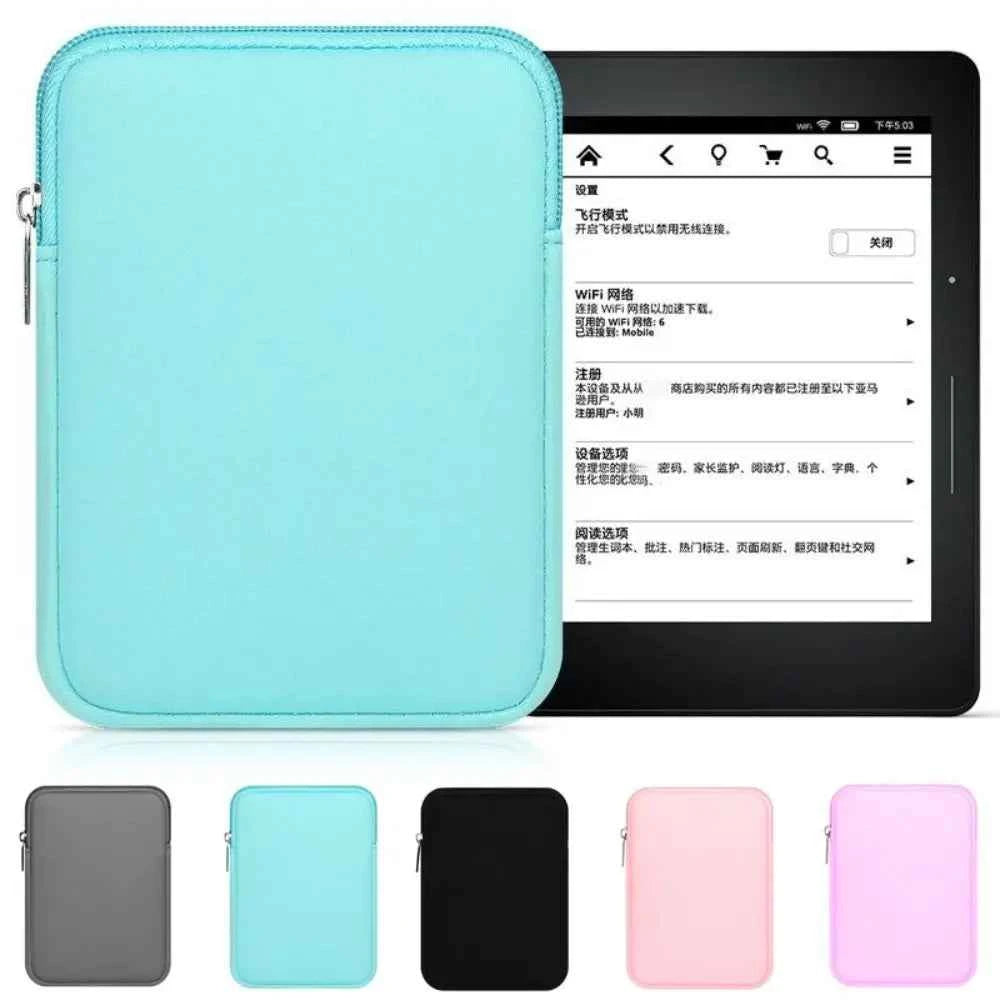 6 6.8 7 10 11 inch E-Reader Sleeve Lightweight Colorful Carrying Case Shockproof for Kindle Paperwhite/Kobo/Boox/Surface/Xiaomi