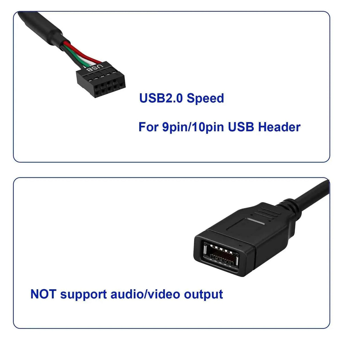 Portable USB2.0 9PIN To Type E Motherboard Header Adapter Cable Featuring Front Type C Connectors For Easy Access 86HC