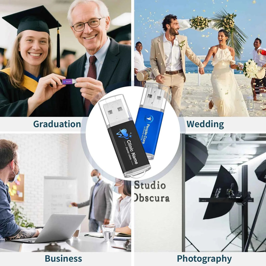 JASTER Small Capacity USB Flash Drive 512MB Low Price Pen Drives 256MB Free LOGO Memory Stick 128MB Wedding Photography Gifts