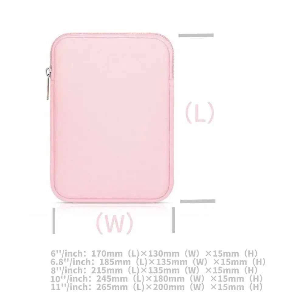 6 6.8 7 10 11 inch E-Reader Sleeve Lightweight Colorful Carrying Case Shockproof for Kindle Paperwhite/Kobo/Boox/Surface/Xiaomi