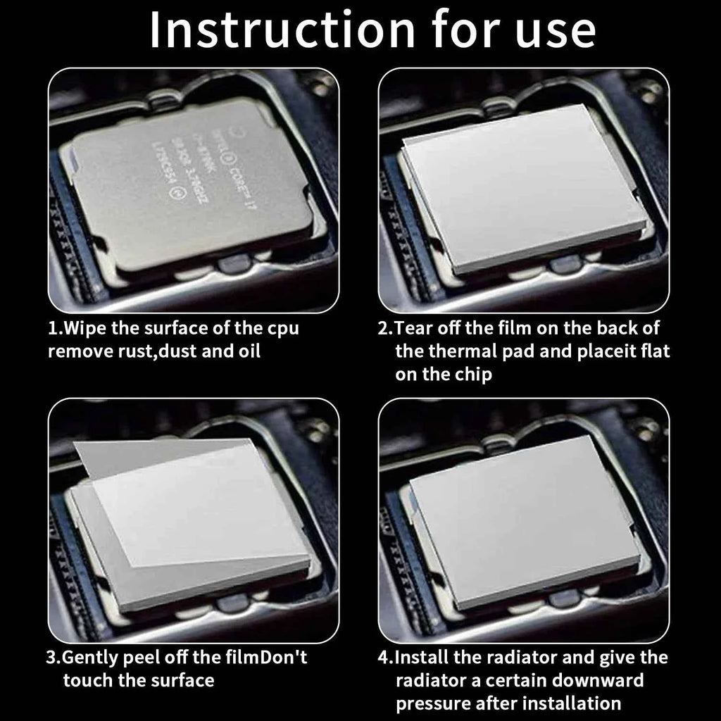 COOLCIRC 24W/Mk Thermal Pad 80x40mm/100x100mm Size For GPU CPU Radiator Cooling Conductive Silicone High Quality Heat Insulation