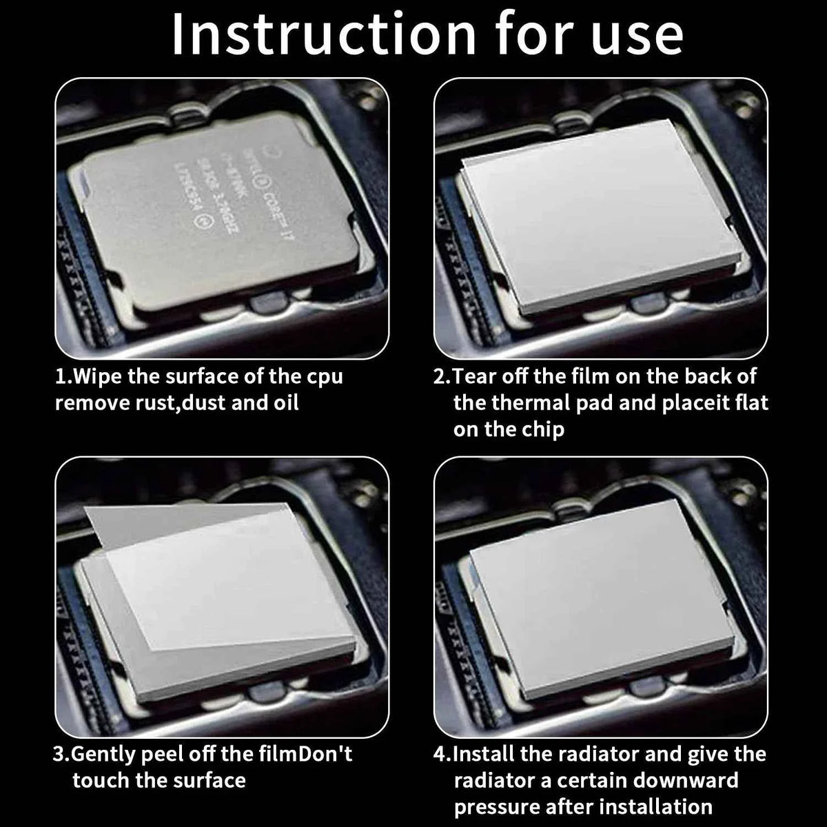 COOLCIRC 24W/Mk Thermal Pad 80x40mm/100x100mm Size For GPU CPU Radiator Cooling Conductive Silicone High Quality Heat Insulation